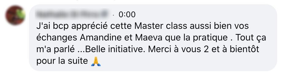 Témoignage MasterClass Relax
