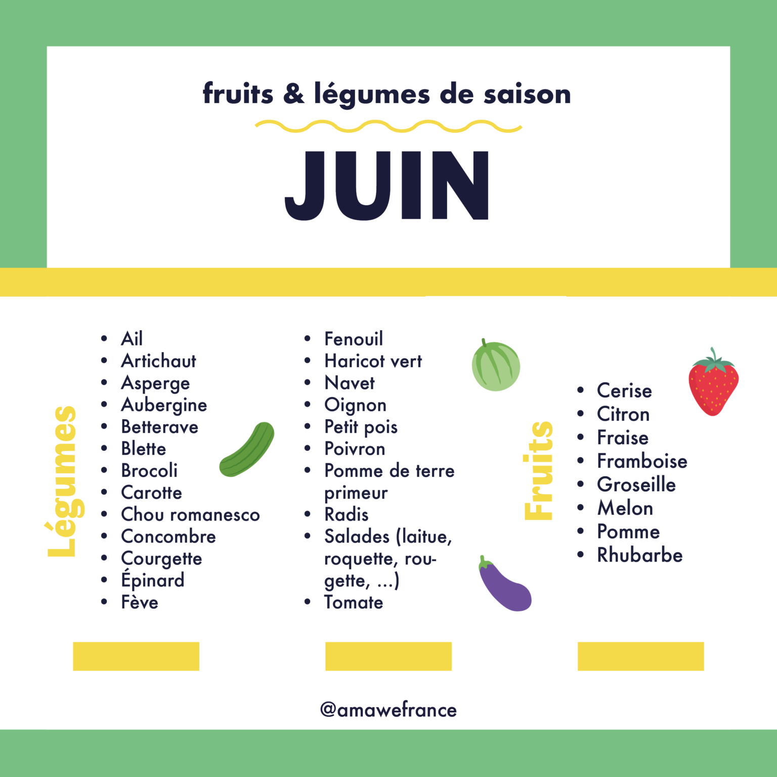 Calendrier juin