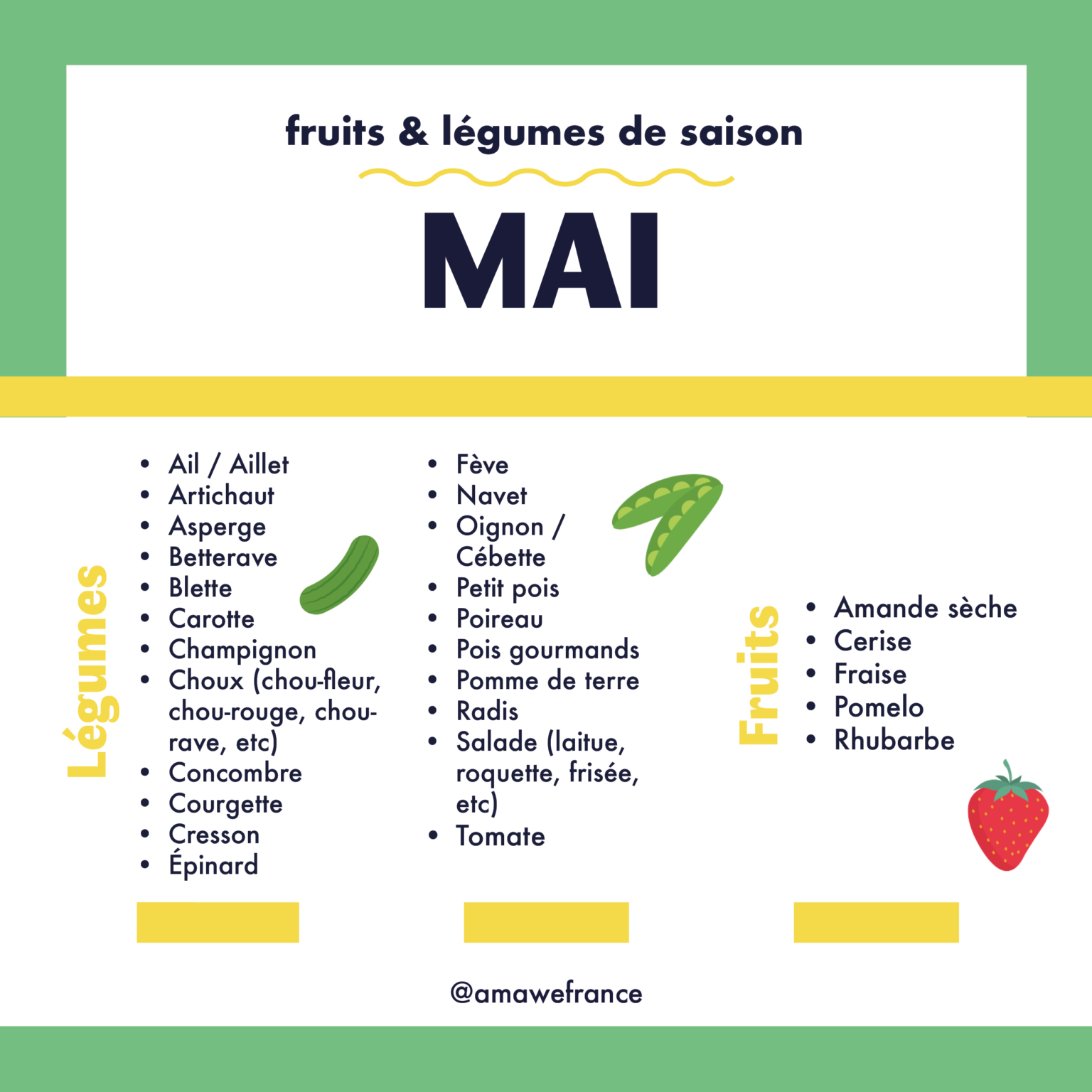 Calendrier mai