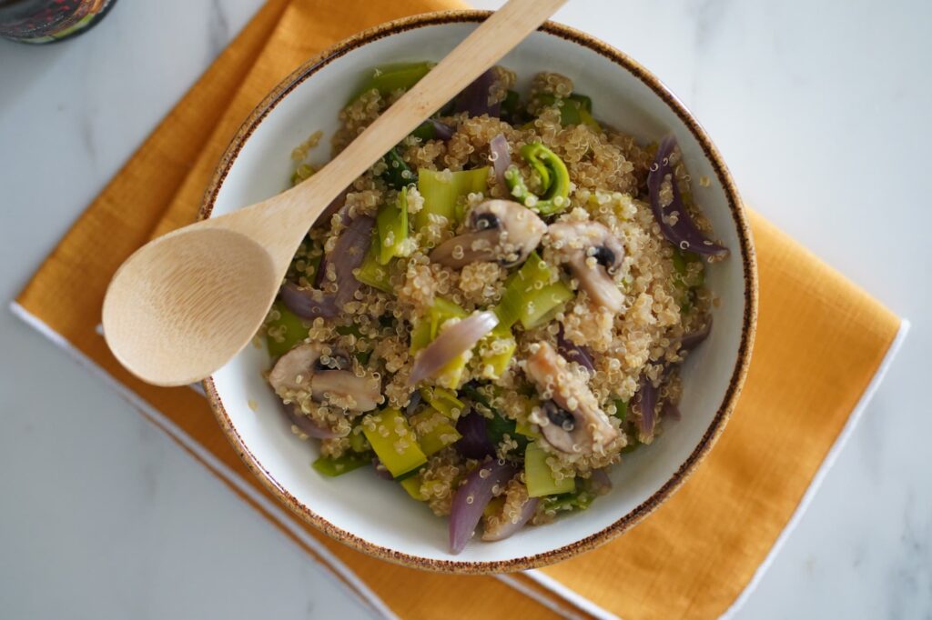 Légumes et quinoa au tamari