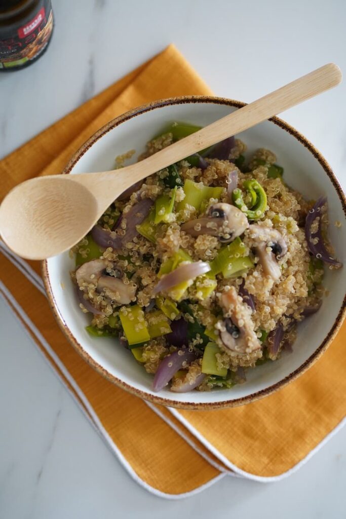 Légumes et quinoa au tamari